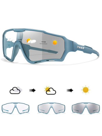 Ciklističke naočale s punim okvirom od PC-a, leća koja mijenja boju, unisex