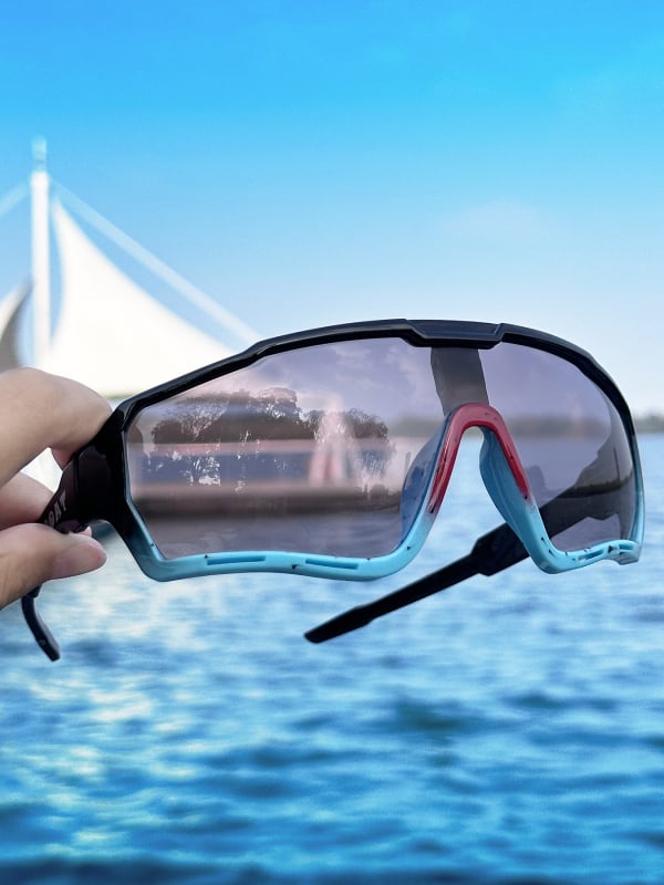 Ciklističke naočale s punim okvirom od PC-a, leća koja mijenja boju, unisex