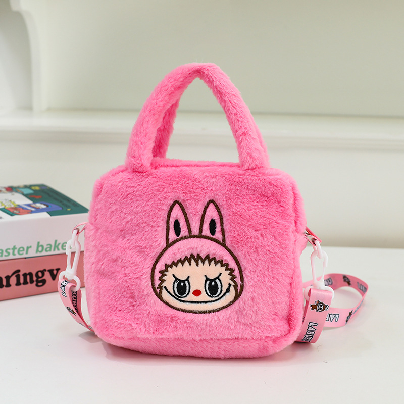 Capybara pliš torba za rame, crossbody stil, kratki pliš, PP pamuk punjenje, OEM logo