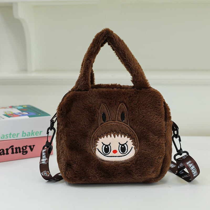 Capybara pliš torba za rame, crossbody stil, kratki pliš, PP pamuk punjenje, OEM logo