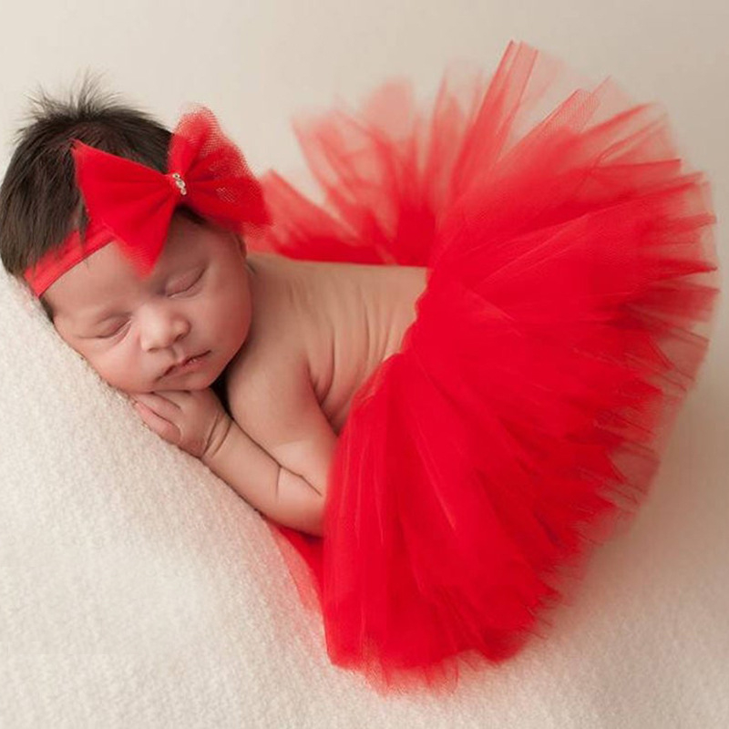 Fotózásra készült babalány tutu szoknya szett – ujj nélküli, puha anyagú poliészter/nylon, két részes, újszülött