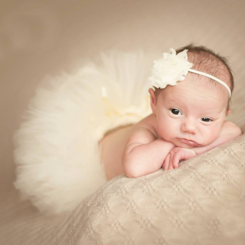 Fotózásra készült babalány tutu szoknya szett – ujj nélküli, puha anyagú poliészter/nylon, két részes, újszülött
