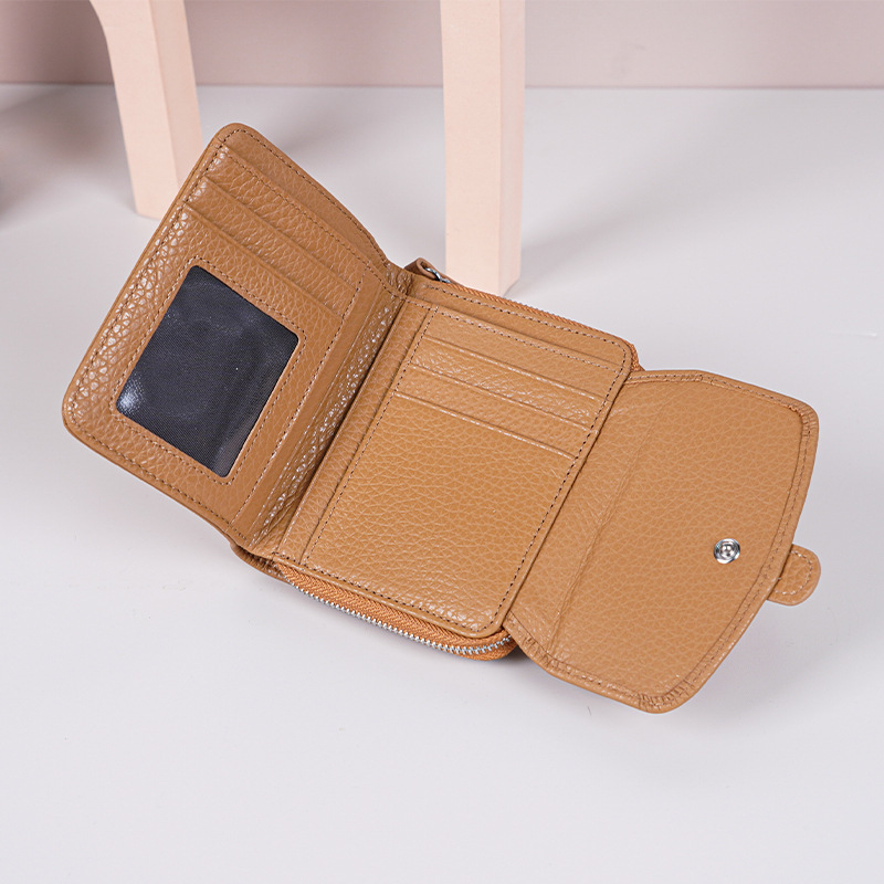 Mincovník z nylonu a kože prvého radu býčej kože s mikrovláknom, jednofarebný vzor, mestský štýl, ultra ľahký, ochrana proti krádeži