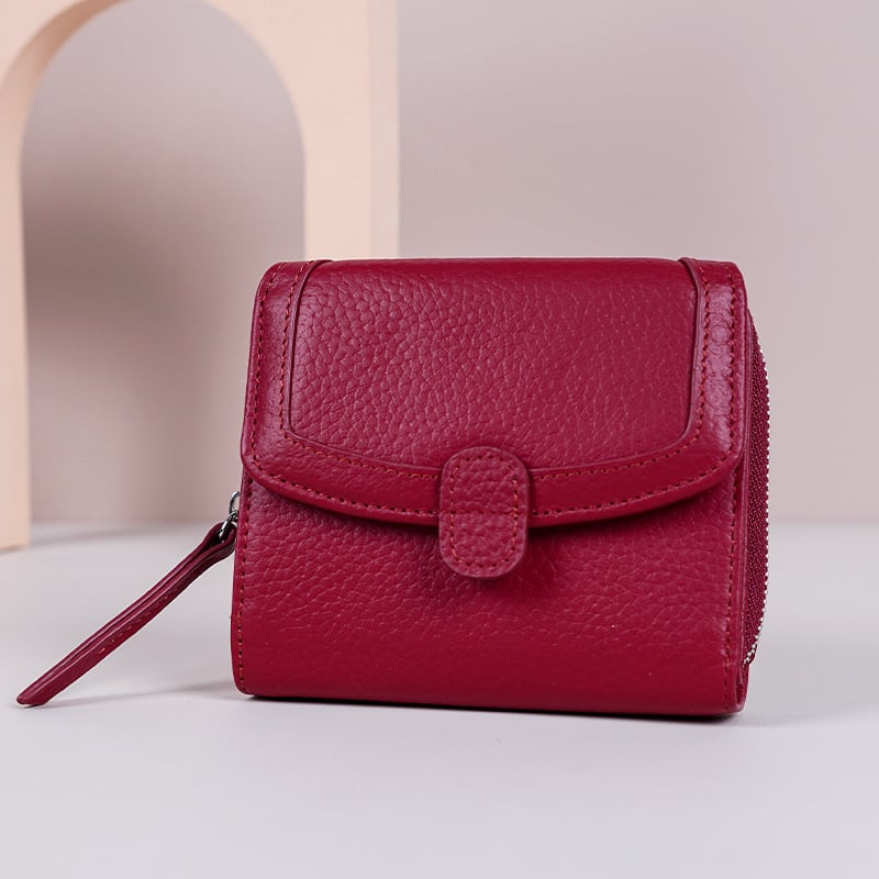 Mincovník z nylonu a kože prvého radu býčej kože s mikrovláknom, jednofarebný vzor, mestský štýl, ultra ľahký, ochrana proti krádeži