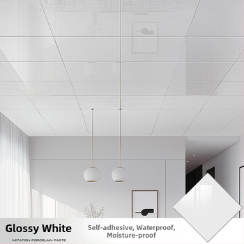 Samolepiaca stropná tapeta s geometrickým vzorom, vodotesná a odolná voči škvrnám, hrúbka 2,5 mm