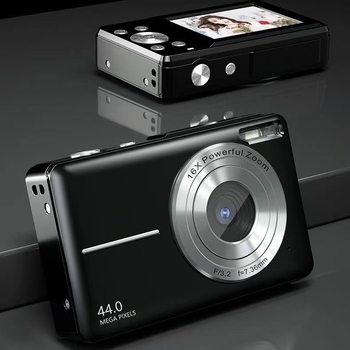 Vaikų mini skaitmeninė kamera – 8 MP CMOS, 1/2.7" jutiklis, 8x optinis priartinimas, 2.4" LCD, TF kortelė