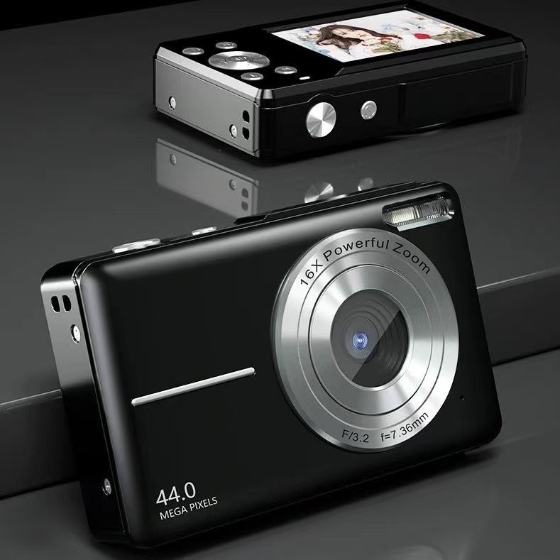 Vaikų mini skaitmeninė kamera – 8 MP CMOS, 1/2.7" jutiklis, 8x optinis priartinimas, 2.4" LCD, TF kortelė