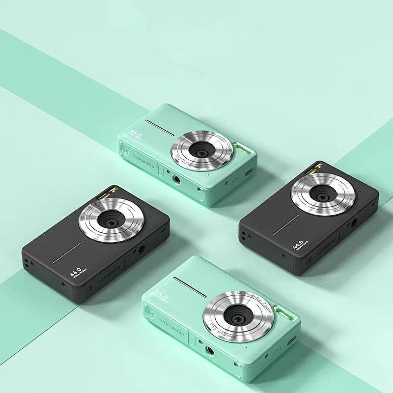 Vaikų mini skaitmeninė kamera – 8 MP CMOS, 1/2.7" jutiklis, 8x optinis priartinimas, 2.4" LCD, TF kortelė