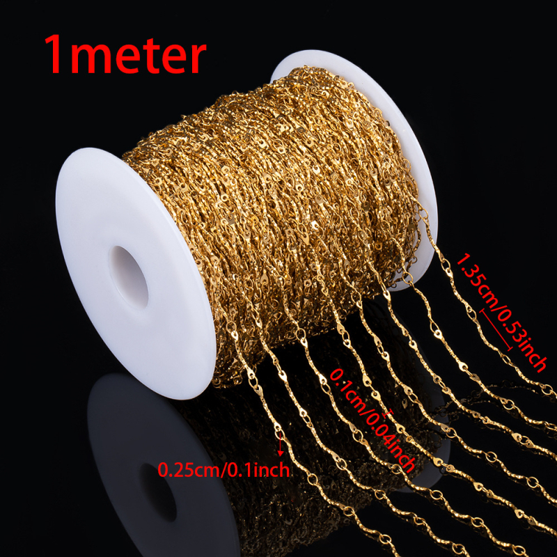 Rozsdamentes acélból készült lánc – elektroplattált felülettel, modellek LBX0621 LBX0620 LBX0619 LBX0617 LBX0615 LBX0614; egyszerű stílus