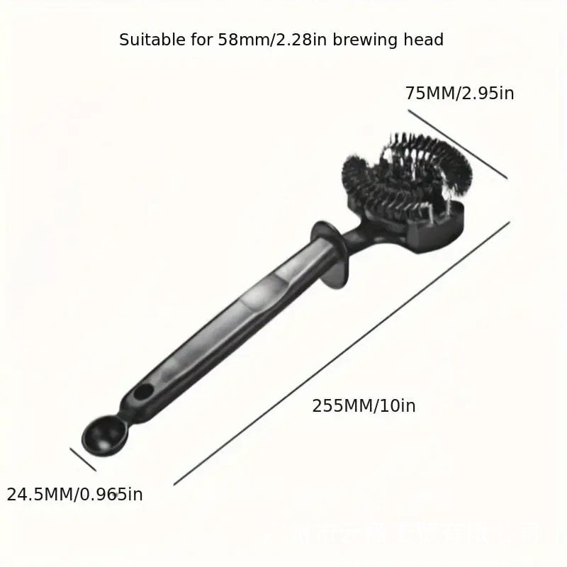 Полуавтоматична четка за почистване на кафе машина със сменяема глава и дръжка за еспресо машини