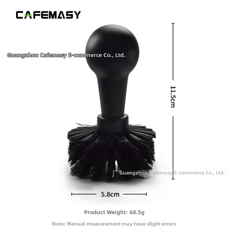 Poloautomatická čistiaca kefka na kávovar s odnímateľnou hlavou a rukoväťou pre espresso stroje