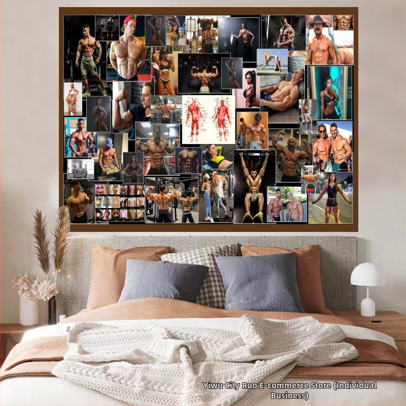 Nástenný gobelín — plyšový materiál, 100% polyester, moderný minimalistický štýl (digitálny tepelný transfer; obdĺžnikový tvar)