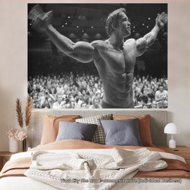 Nástenný gobelín — plyšový materiál, 100% polyester, moderný minimalistický štýl (digitálny tepelný transfer; obdĺžnikový tvar)