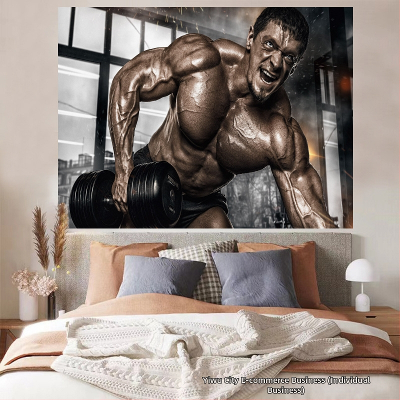 Nástenný gobelín — plyšový materiál, 100% polyester, moderný minimalistický štýl (digitálny tepelný transfer; obdĺžnikový tvar)