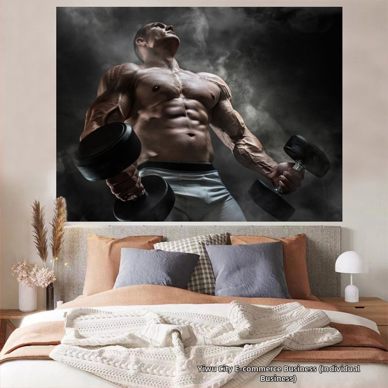 Nástenný gobelín — plyšový materiál, 100% polyester, moderný minimalistický štýl (digitálny tepelný transfer; obdĺžnikový tvar)