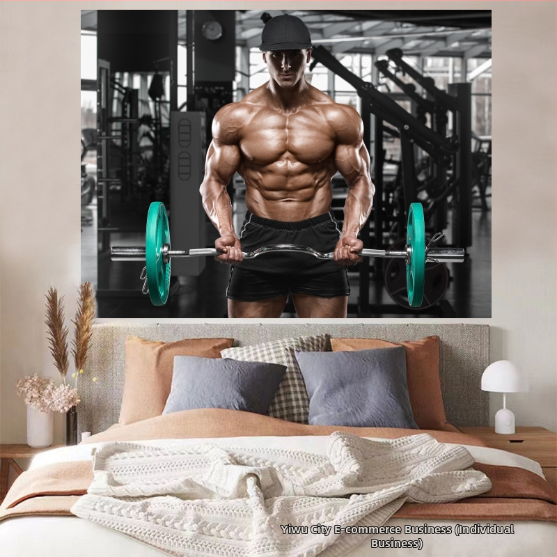 Nástenný gobelín — plyšový materiál, 100% polyester, moderný minimalistický štýl (digitálny tepelný transfer; obdĺžnikový tvar)