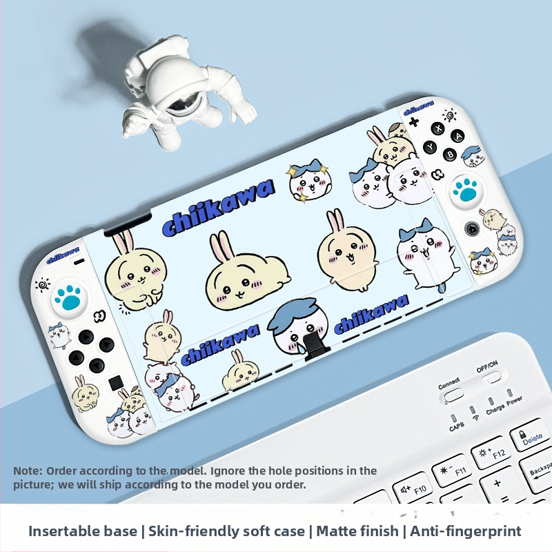 Nintendo Switch OLED aizsargkaste — silikons, matēta virsma, pret pirkstu nospiedumiem, mīksta sajūta, saderīgs ar Switch un Switch OLED, svars 59 g