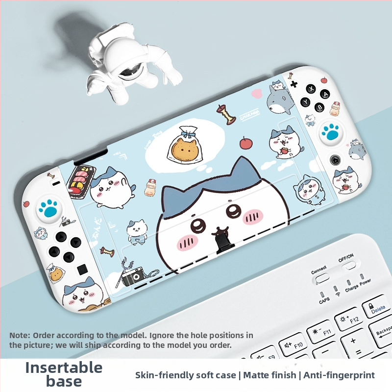 Nintendo Switch OLED aizsargkaste — silikons, matēta virsma, pret pirkstu nospiedumiem, mīksta sajūta, saderīgs ar Switch un Switch OLED, svars 59 g