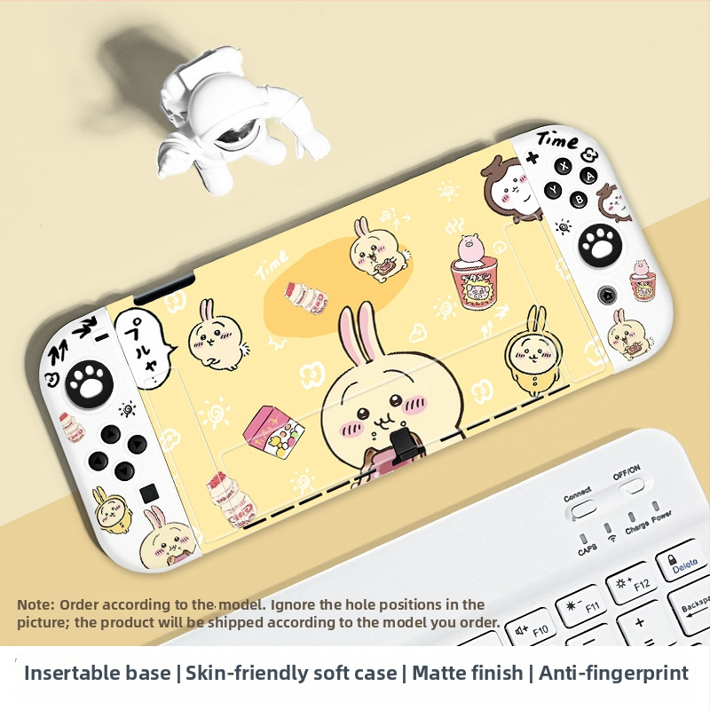 Nintendo Switch OLED aizsargkaste — silikons, matēta virsma, pret pirkstu nospiedumiem, mīksta sajūta, saderīgs ar Switch un Switch OLED, svars 59 g