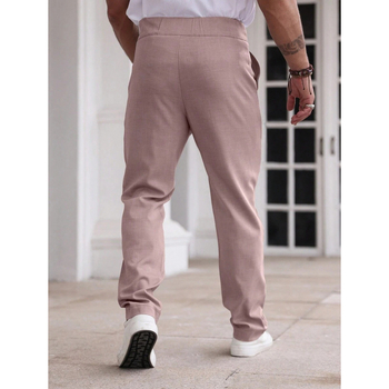 Vyriski kostiumų atskiri komplektai — siaura kirpimo linija, priekiniai trys sagų mygtukai, pagrindinis audinys: acetato pluoštas, sintetinių pluoštų mišinys, tinkamas visoms keturioms sezonoms