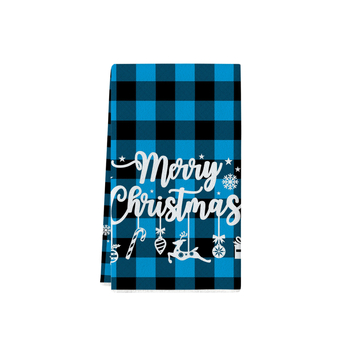 Πετσέτα πιάτων από μικροϊνες με ακουαρέλα Χριστουγεννιάτικου σχεδίου, εκτυπωμένη, απορροφητική για κατσαρόλες και μπολ (Κωδ. 22XWAF0079)