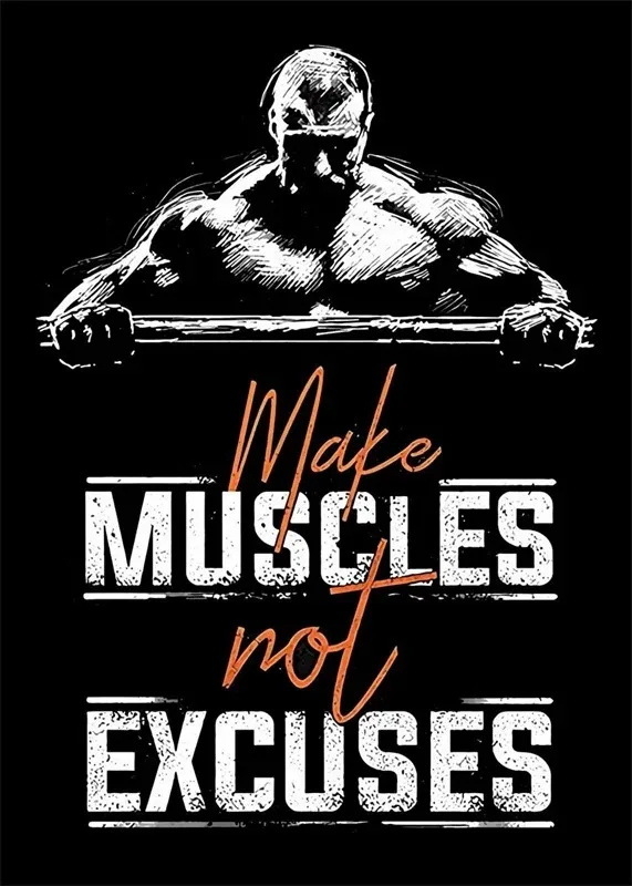 Plátenný poster s svalnatou postavou – bez rámu, inkjet tlač na plátne; vhodné do spálne a študovne