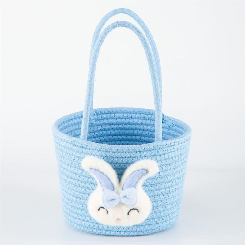 Coș de depozitare, stil Flower hand basket (Material: sfoară de bumbac; Model: Flower hand basket; Stil: Cartoon cute; Lansare: Iarna 2023; Cantitate în cutie: 80)