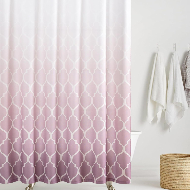 Sprchová záves – digitálna tlač, vodotesný polyester 90 g, prispôsobiteľný podľa obrázka