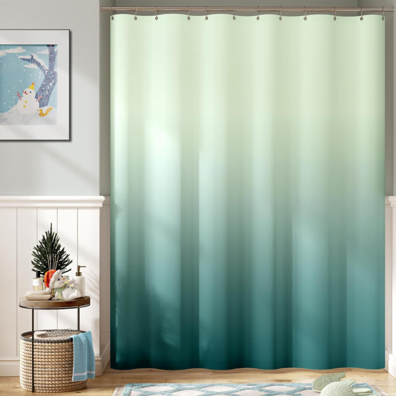 Sprchová záves – digitálna tlač, vodotesný polyester 90 g, prispôsobiteľný podľa obrázka