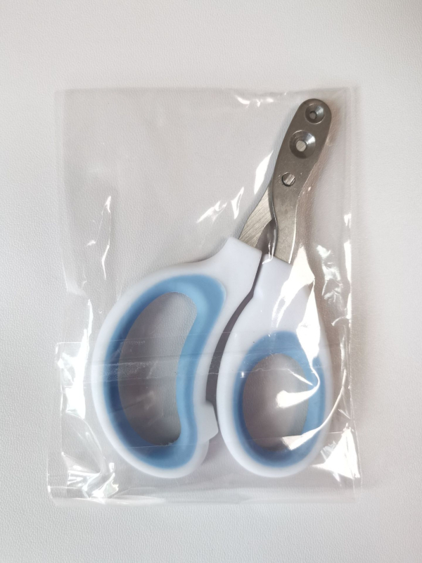 Clește de unghii pentru pisici, oțel inox, design cu gaură rotundă