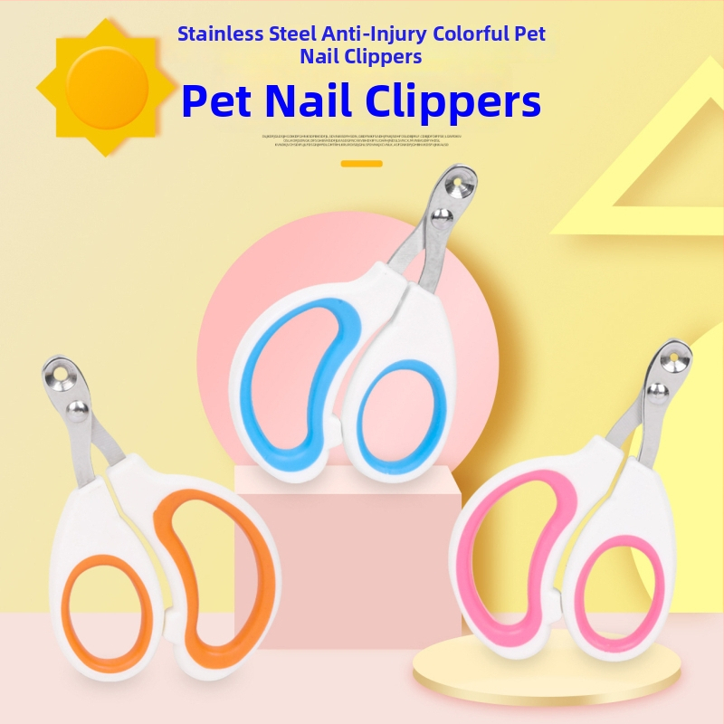 Clește de unghii pentru pisici, oțel inox, design cu gaură rotundă