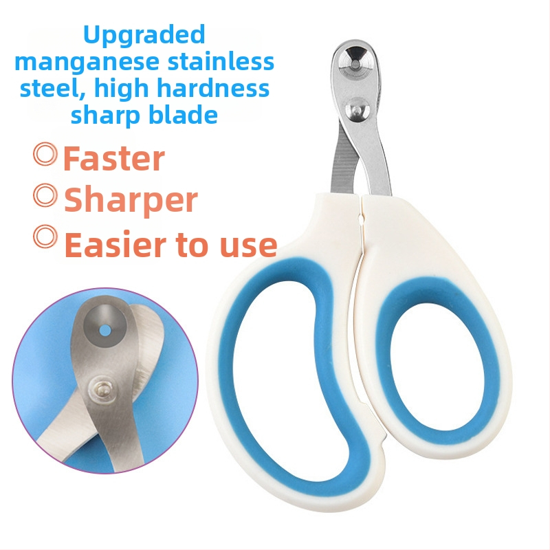 Clește de unghii pentru pisici, oțel inox, design cu gaură rotundă