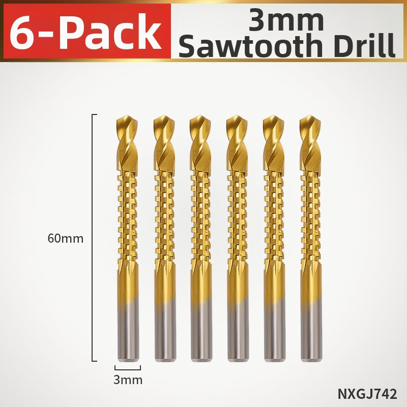 Enjoy zubový drážkovací vrták pre elektrickú vŕtačku – viacfunkčné vrtanie na vytváranie drážok a otvorov v dreve