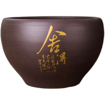 Cheng Xi nádoba na čajové usadeniny z purpurového piesku s vodnou nádržou a čistiacou kefou, nový čínski štýl