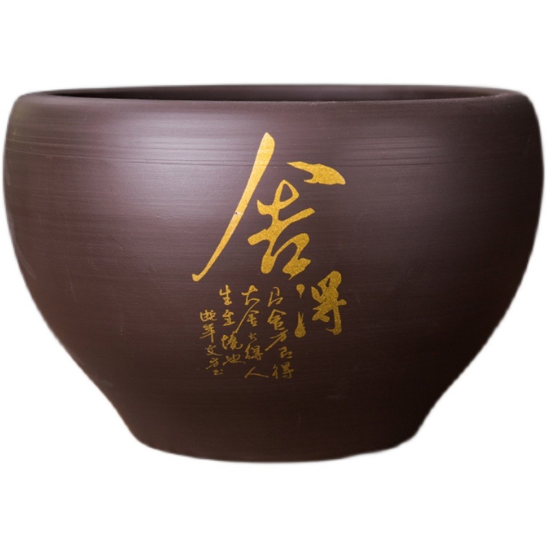 Cheng Xi nádoba na čajové usadeniny z purpurového piesku s vodnou nádržou a čistiacou kefou, nový čínski štýl