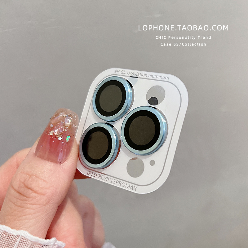 Φιλμ φακού κάμερας από tempered glass με μεταλλικό μοτίβο δακτύλιο — Υψηλή Ευκρίνεια, Ανοχή σε κραδασμούς