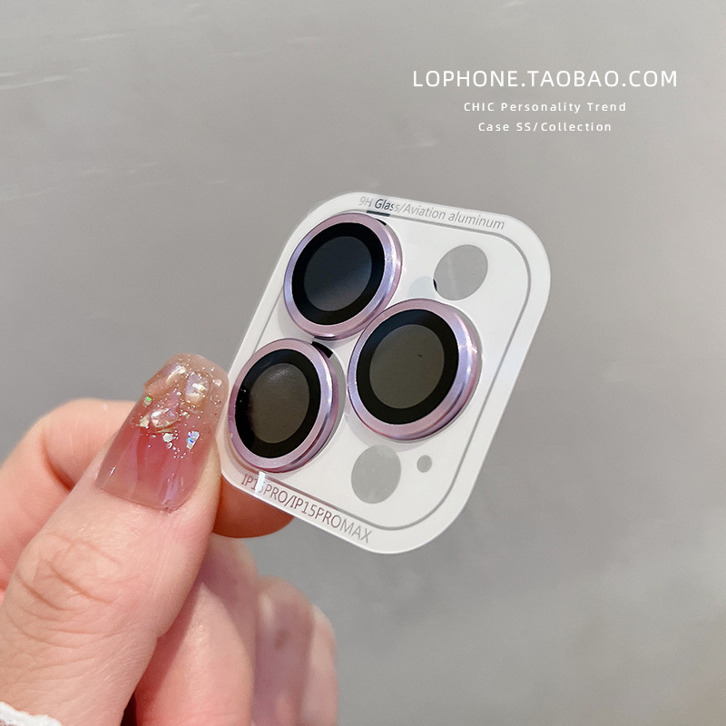 Φιλμ φακού κάμερας από tempered glass με μεταλλικό μοτίβο δακτύλιο — Υψηλή Ευκρίνεια, Ανοχή σε κραδασμούς