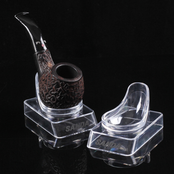 Suport din acril pentru pipă, pentru o singură pipă, bază unică, stand de afișare din plastic