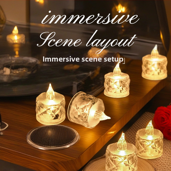 LED sviečka pre aromaterapeutické voskové tablety, vosk zo zmesi sóje (Značka: Iné; Typ: aromaterapeutické voskové tablety; IP: Nie)