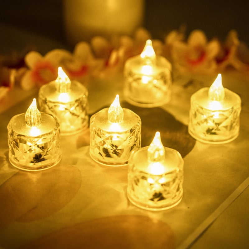 LED sviečka pre aromaterapeutické voskové tablety, vosk zo zmesi sóje (Značka: Iné; Typ: aromaterapeutické voskové tablety; IP: Nie)