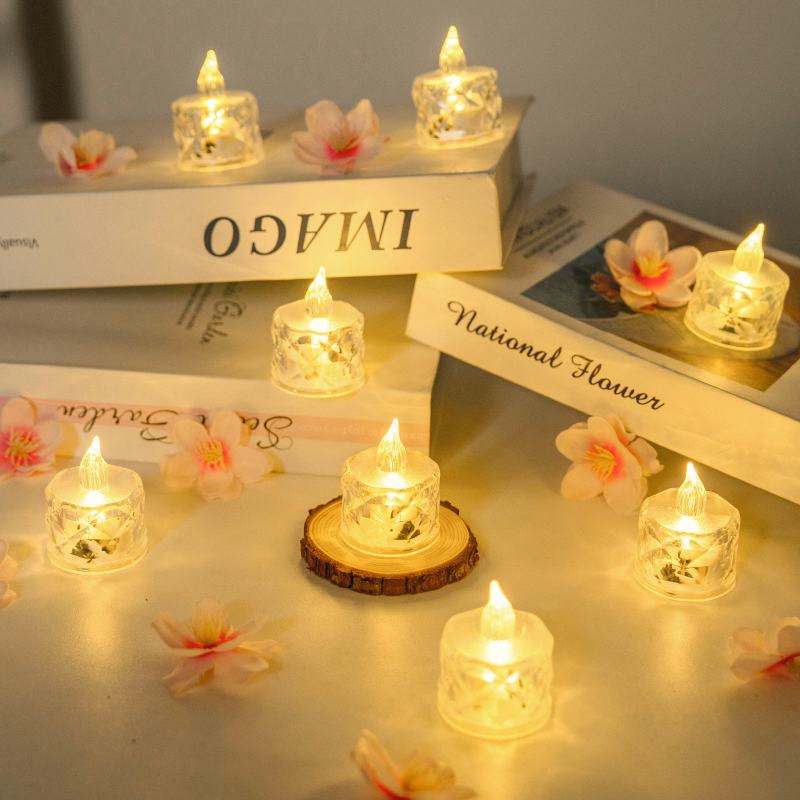 LED sviečka pre aromaterapeutické voskové tablety, vosk zo zmesi sóje (Značka: Iné; Typ: aromaterapeutické voskové tablety; IP: Nie)