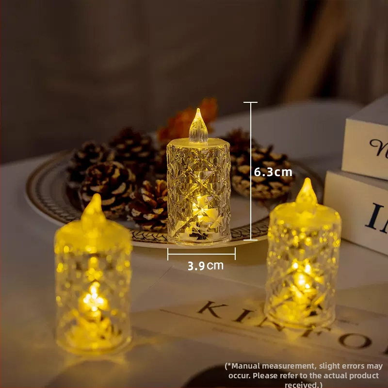 LED sviečka pre aromaterapeutické voskové tablety, vosk zo zmesi sóje (Značka: Iné; Typ: aromaterapeutické voskové tablety; IP: Nie)