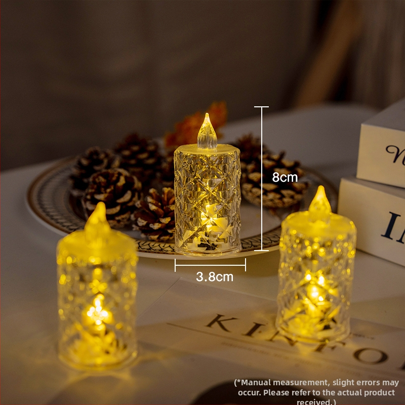 LED sviečka pre aromaterapeutické voskové tablety, vosk zo zmesi sóje (Značka: Iné; Typ: aromaterapeutické voskové tablety; IP: Nie)