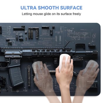 Galda paliktnis no dabīgā kaučuka, vienpusīgs, ar karsto pārnešanu, peli kalkulatora paliktnis