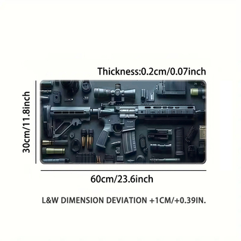 Galda paliktnis no dabīgā kaučuka, vienpusīgs, ar karsto pārnešanu, peli kalkulatora paliktnis