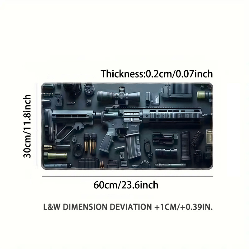 Galda paliktnis no dabīgā kaučuka, vienpusīgs, ar karsto pārnešanu, peli kalkulatora paliktnis