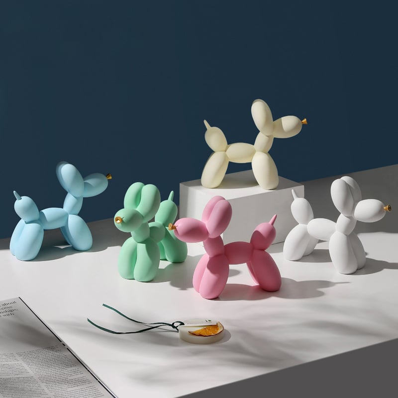 Figura balon-doga, od smole, dekor dnevnog boravka u kineskom stilu