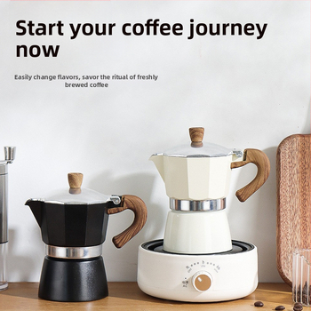 Talianska moka kanvička pre domáce použitie, hliníková zliatina, séria Moka pot, extrakcia kávy, tlač loga k dispozícii