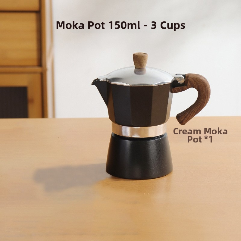 Talianska moka kanvička pre domáce použitie, hliníková zliatina, séria Moka pot, extrakcia kávy, tlač loga k dispozícii