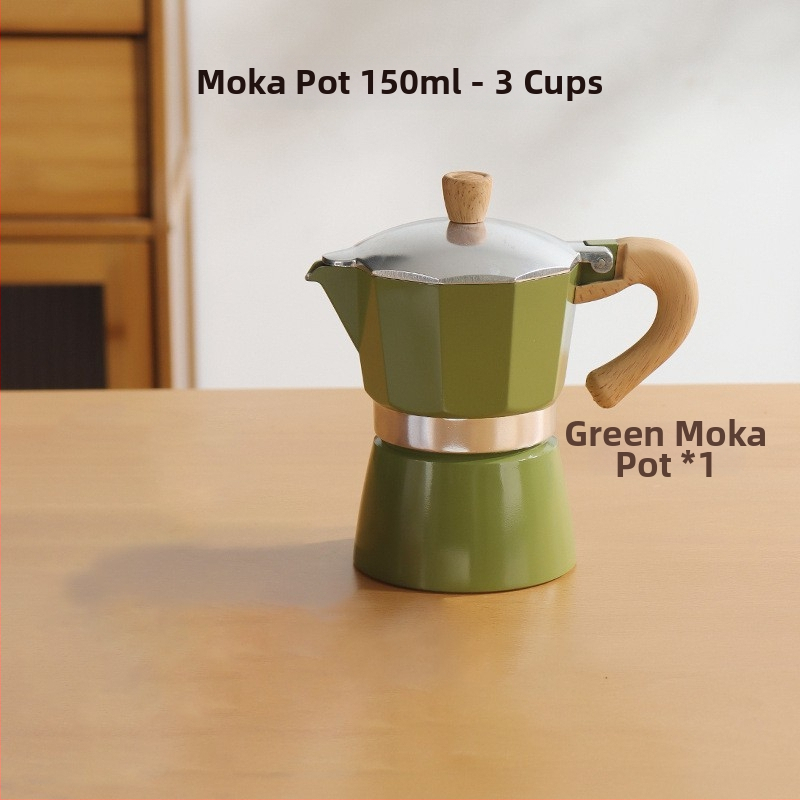 Talianska moka kanvička pre domáce použitie, hliníková zliatina, séria Moka pot, extrakcia kávy, tlač loga k dispozícii